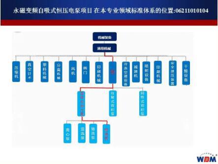 永磁變頻自吸式恒壓電泵項目 在本專業(yè)領(lǐng)域標準體系的位置